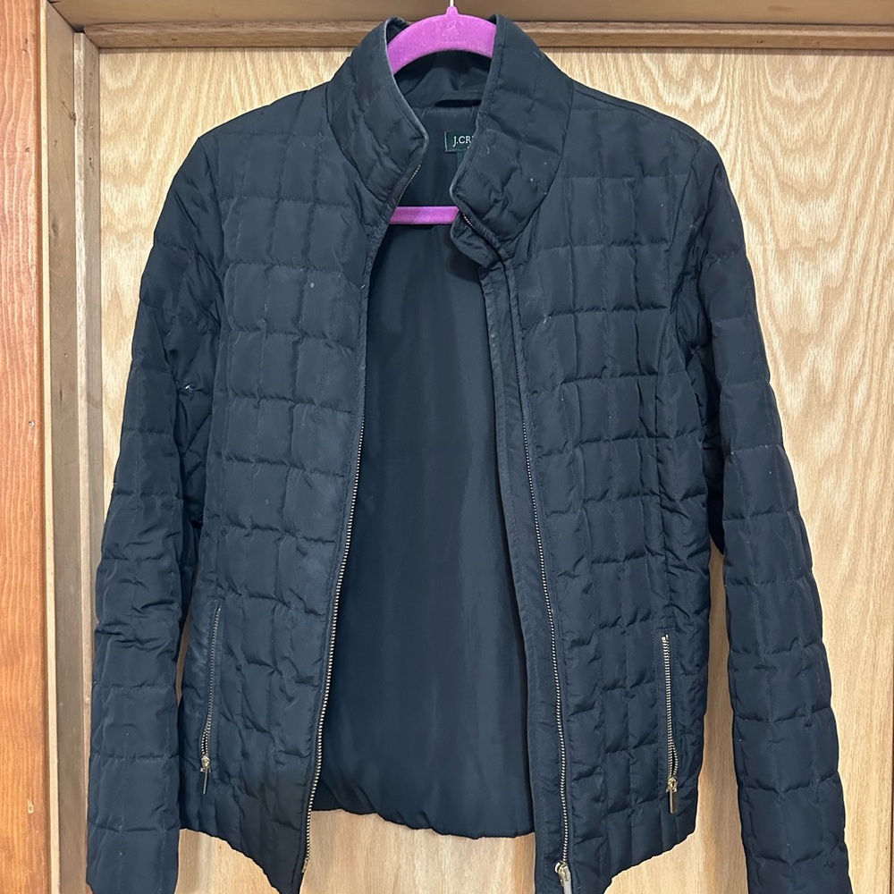 J. Crew Women's Black Quilted Jacket
